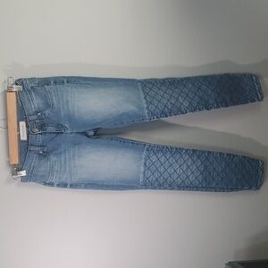 Henry & Belle Jeans Womens Size 26 Blue Super Skinny Ankle Diamond Design